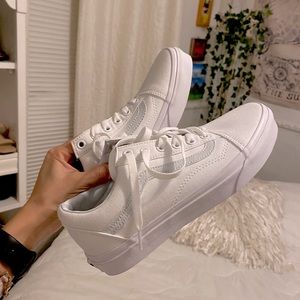 White old skool vans